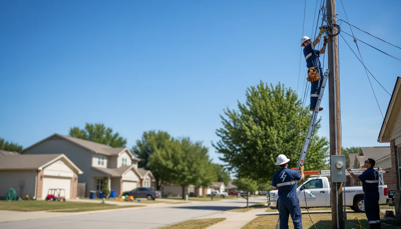 Residential electrician providing installation services in Allendale, IL